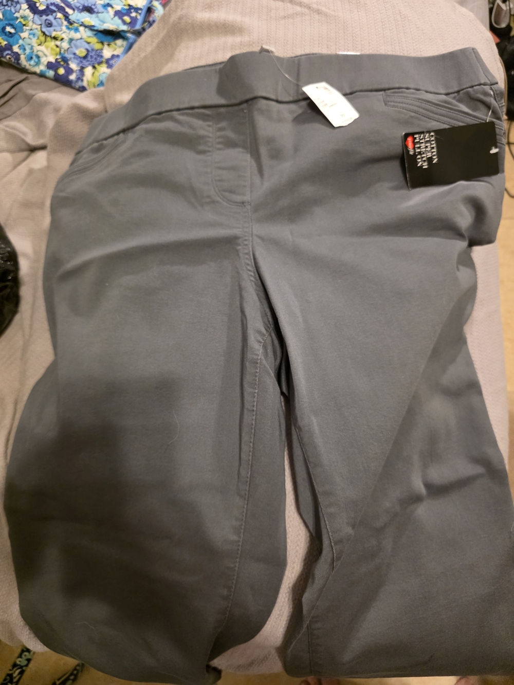 Women's Grey Pull On Pants